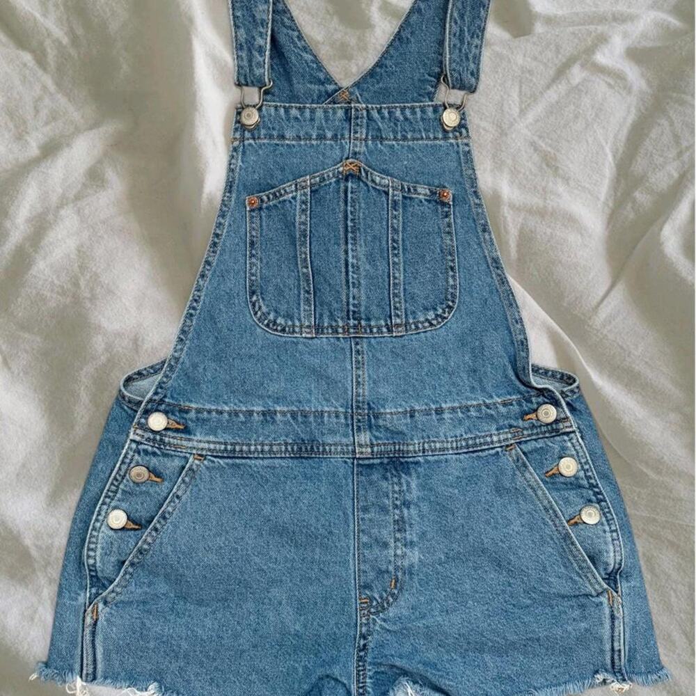 Old Navy Blue Denim Overalls - S